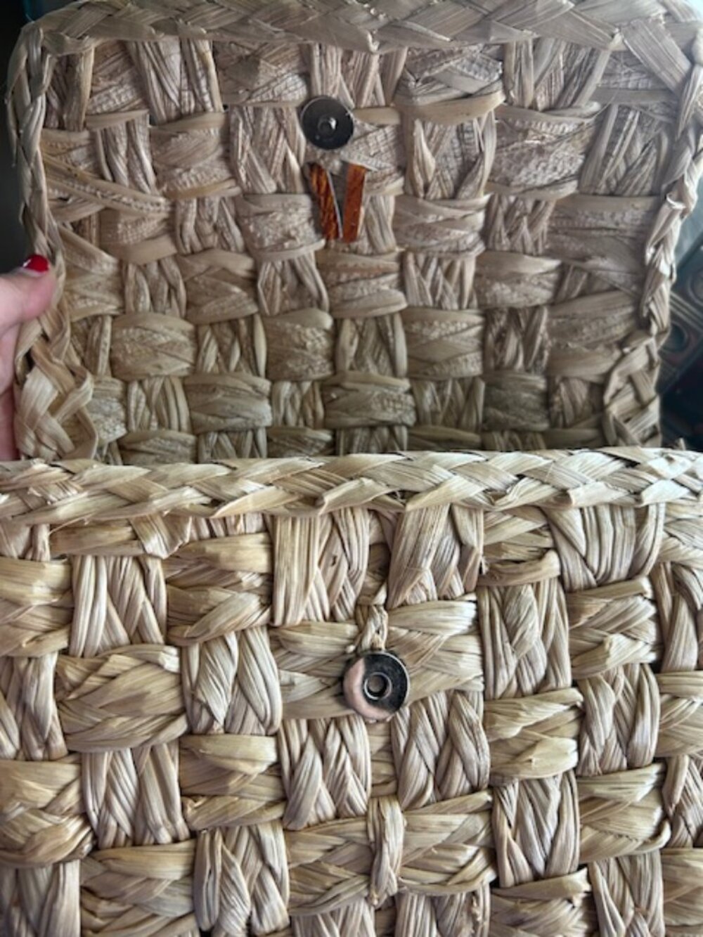 Handmade Braided Straw Backpack w/ Leather Straps – Nicaragua | One of a Kind - Picture 5 of 5